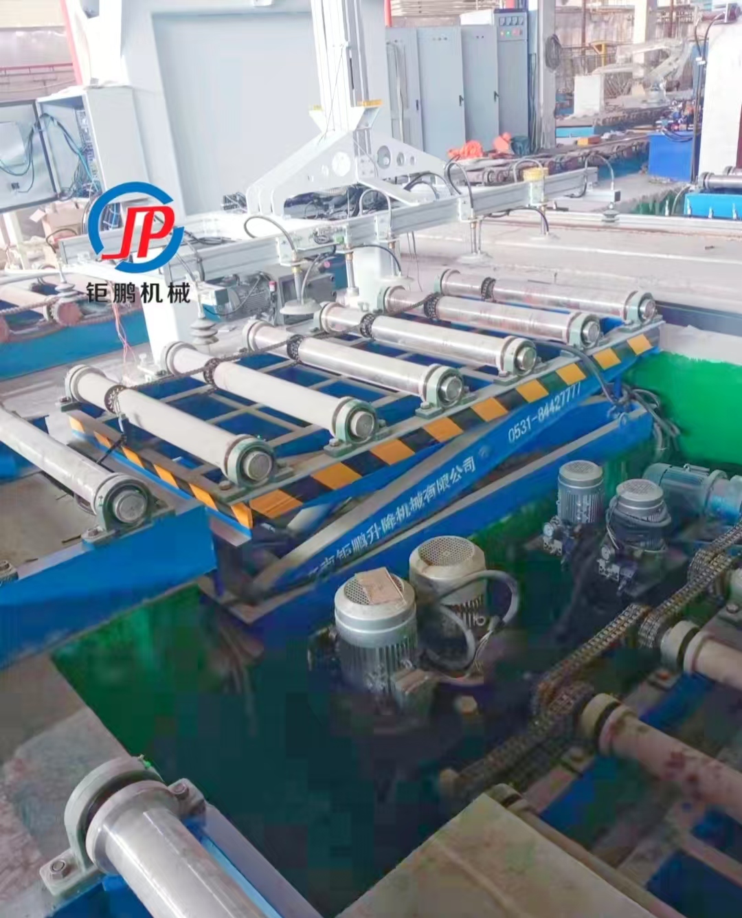 浙江訂購8臺(tái)8噸流水線滾筒升降作業(yè)平臺(tái)